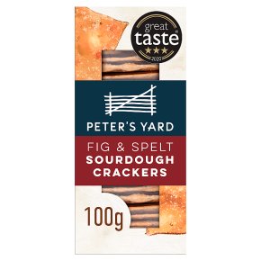 peter’s yard fig & spelt sourdough crackers 100g