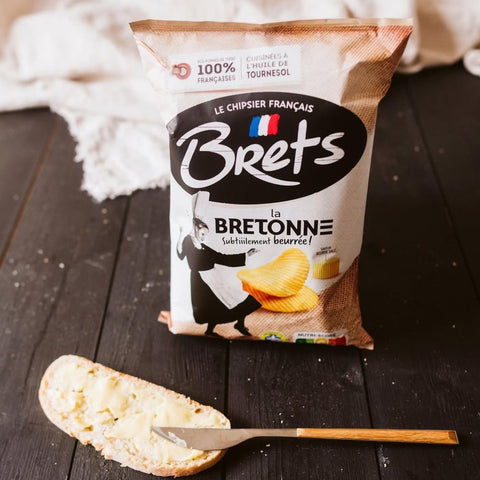 Brets La Bretonne with salted butter crisp | 125g - with bread and butter near it