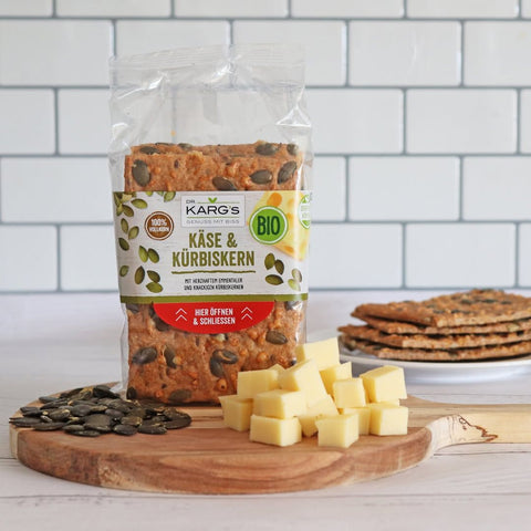 Dr Karg Organic Emmental Cheese & Pumpkin Crispbread, 200g