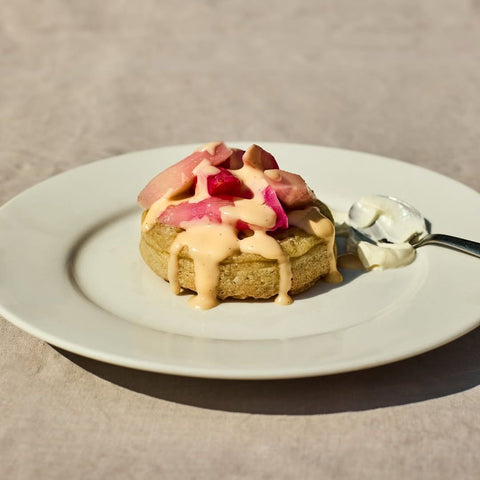 Fresh Crumpets, Made locally, 4 in a pack with sweets