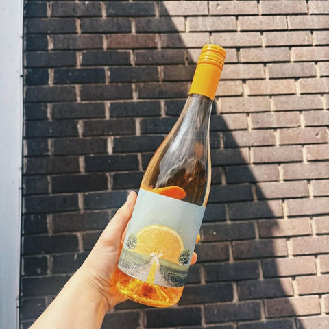 one bottle of solara orange wine, romania