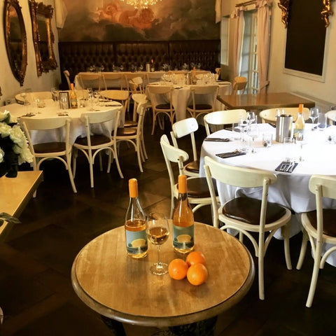 two bottle of solara orange wine, romania