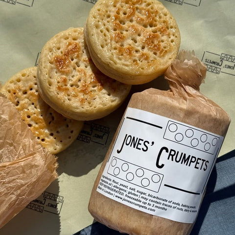 Fresh Crumpets, Made locally, 4 in a pack