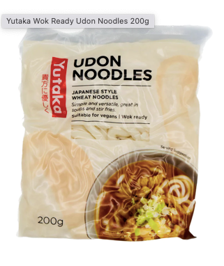 yutaka wok ready fresh udon noodles 200g