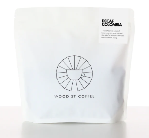 Wood Street Coffee - Decaf Colombia Whole beans 250gshelf 1