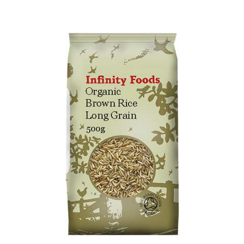Infinity Organic Long Grain Rice - Brown, Italy 500g