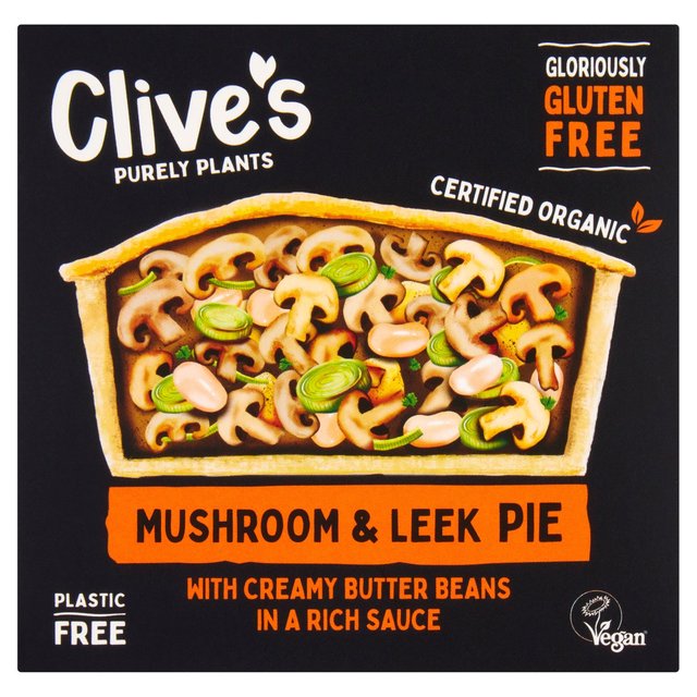 Clive's Organic Gluten Free Mushroom & Leek Pie