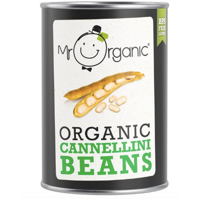 mr organic cannellini beans 400g