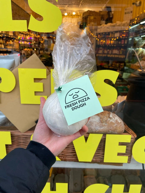 Homemade pizza w. frozen dough balls