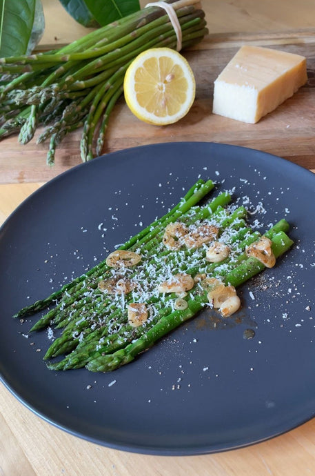 Asparagus With Garlic Brown Butter