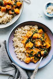 Butternut Squash, Cobnut and Broccoli Curry with Coconut Rice