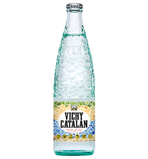 bottle of Vichy Catalan sparkling water