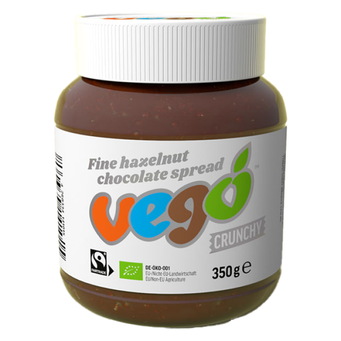 Vego - Organic Crunchy Hazelnut Chocolate Spread 350g