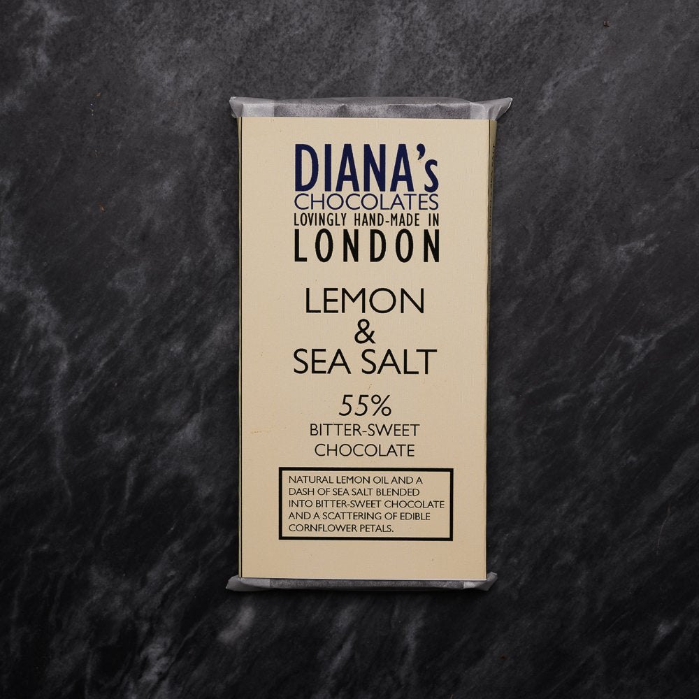 Diana's Chocolate Lemon & Sea Salt 100g Bar