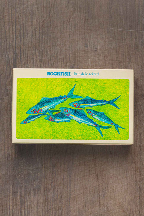 tin of rockfish British mackerel