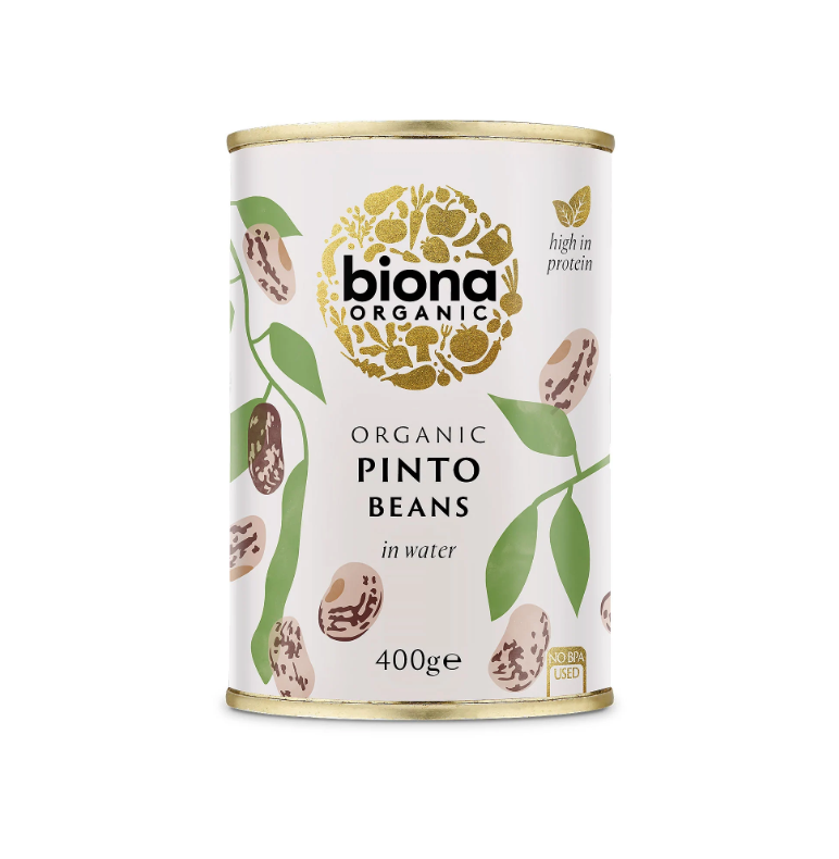 Biona Organic Veg & Pulse Cans - Pinto Beans X 400g
