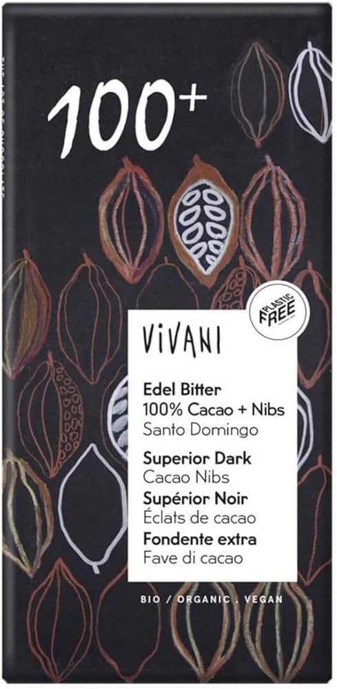 Superior Dark 100+ with cocoa nibs 80g