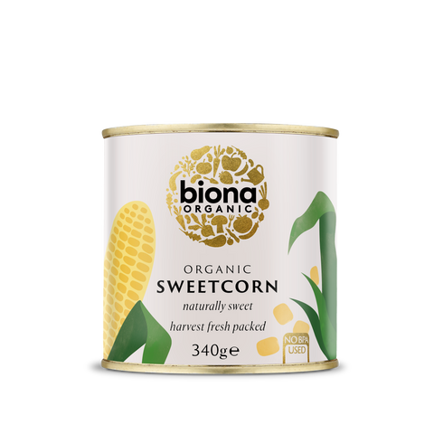 biona organic sweetcorn 340g