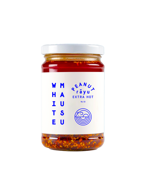 white mausu extra hot peanut rayu 240g