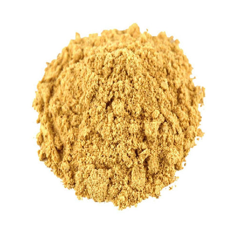 close up of ground ginger