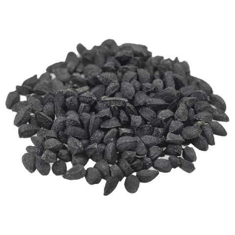 close up of nigella seeds