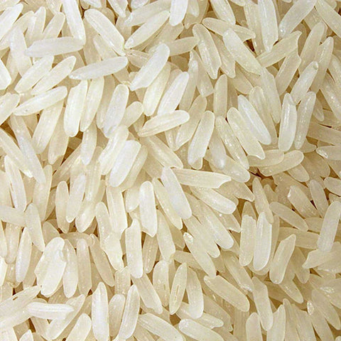 close up of organic white jasmine rice
