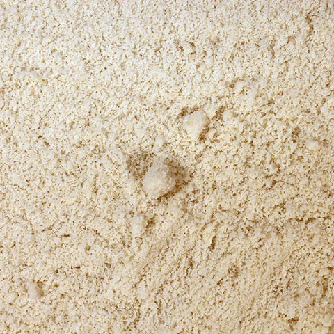 close up of ground almonds
