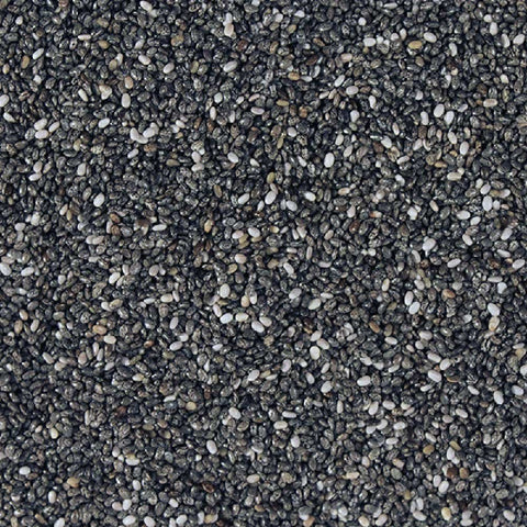 close up of chia seeds