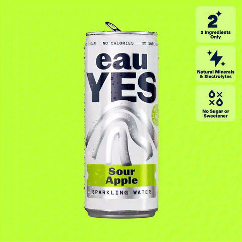Eau Yes Sparkling Water - Sour Apple 330ml