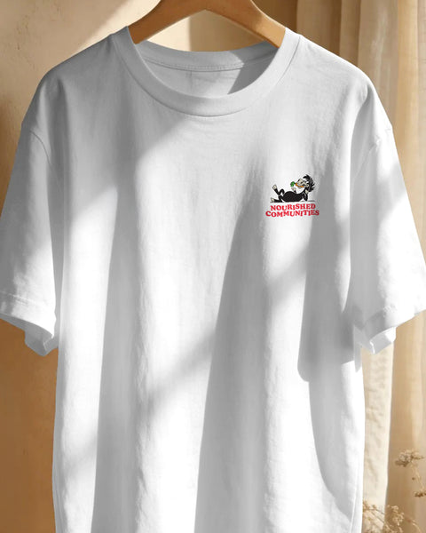 Nourished Communities, Black Horse Road T-shirt, E17