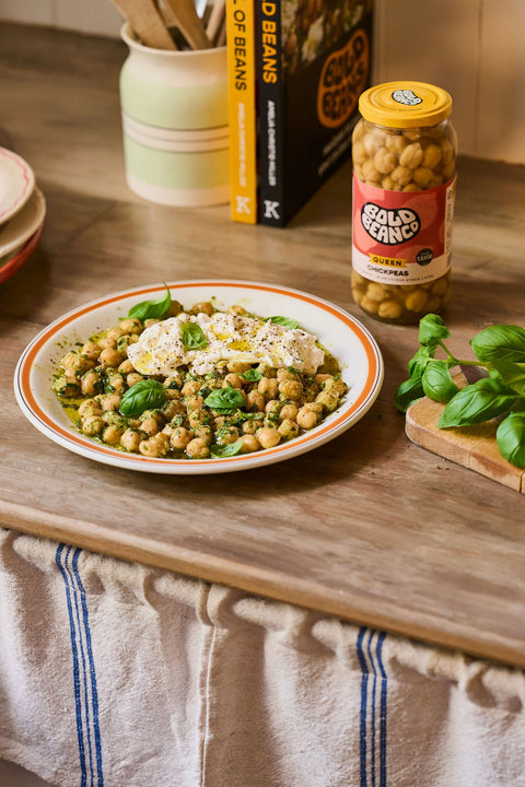 plate of chicpeas from bold bean