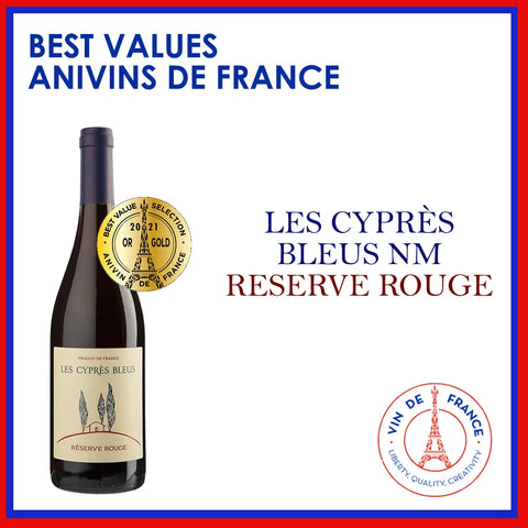 Les Cyprès Bleus - Reserve Rouge - VDF - 12.5%