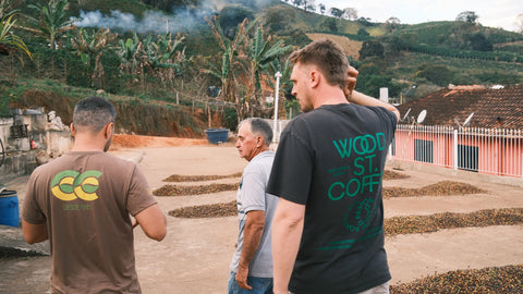 Wood St team visiting farm for their coffee