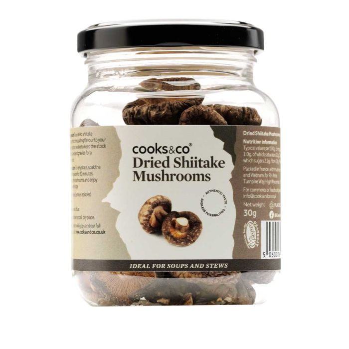 Cooks & Co - Dried Shiitake Mushrooms - 6 x 30g