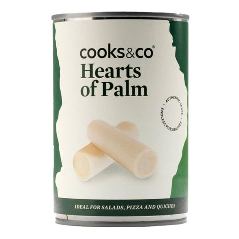 Can of 'Hearts of Palm' by cooks & co on a white background