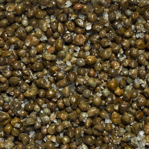 close up of salted capers