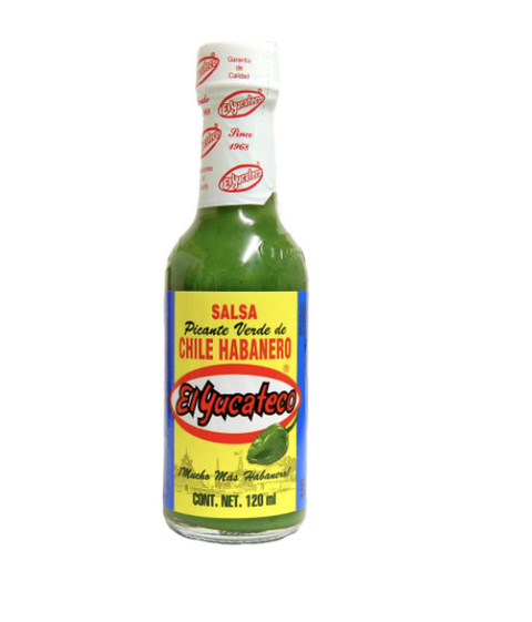El Yucateco - Habanero Green, Glass Bottle- 120ml