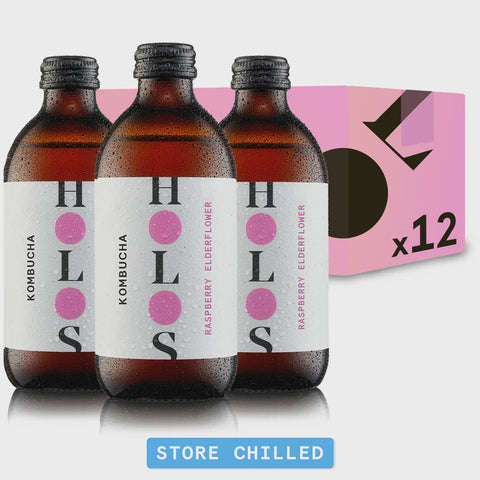 HOLOS Kombucha  - Organic Raspberry & Elderflower