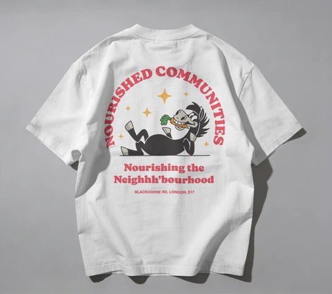 Nourished Communities, Black Horse Road T-shirt, E17
