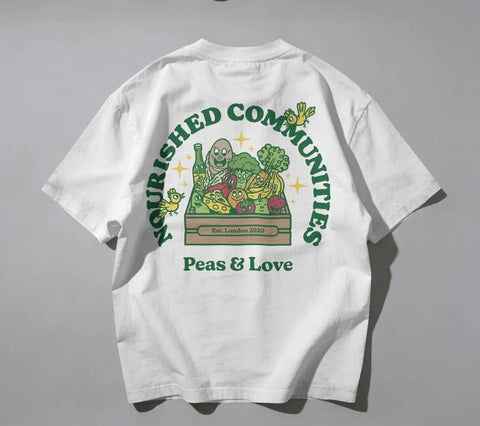 Nourished Communities, Peas & Love T-Shirt