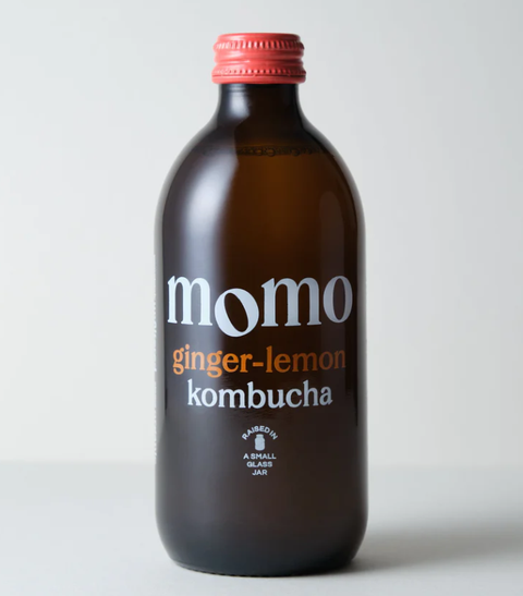 momo kombucha ginger and lemon 330ml