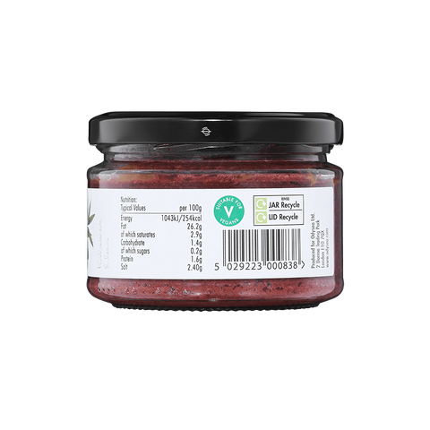 jar of meze on a white background