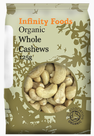Infinity Foods Organic Cashews Large Pieces 250g