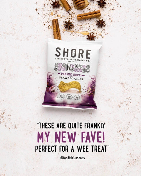 quote underneath bag of seaweed crisps