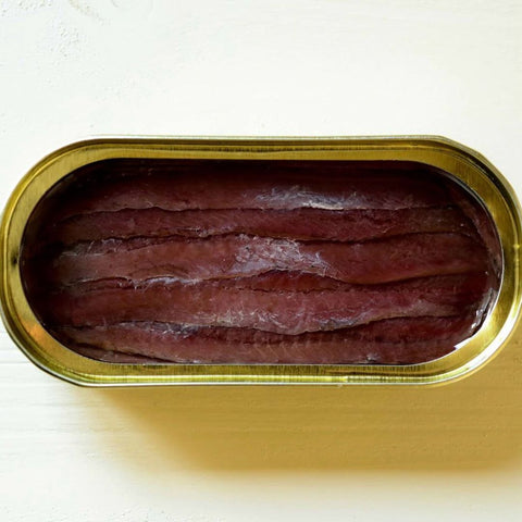 opned tin of zallo anchovy fillets in olive oil