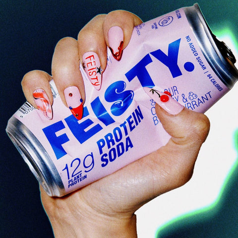 Feisty - Sour Cherry & Blackcurrant Protein Soda
