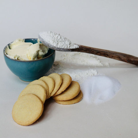 Island Bakery - Organics Shortbread Biscuits - 125g with ingredients 