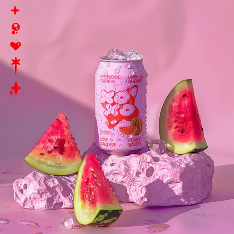 XOXO Watermelon Prebiotic Soda