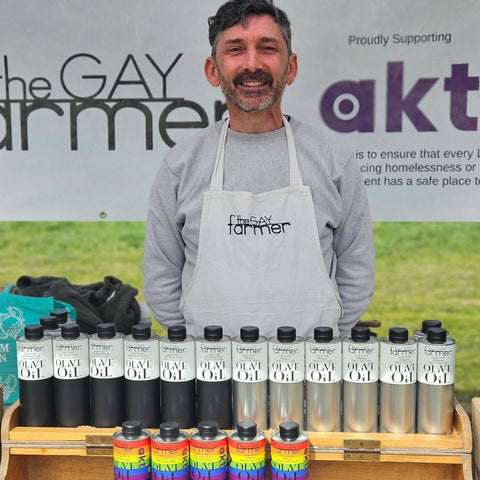 owner of the gay farmer queer one olive oil