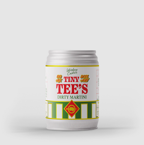 whitebox tiny tee's dirty martini